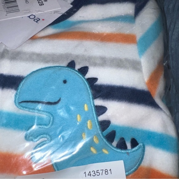 Absorba Kids' 2-pack Fleece Blanket Sleeper Dinosaurs 🦕 🦖12M - Picture 4 of 8